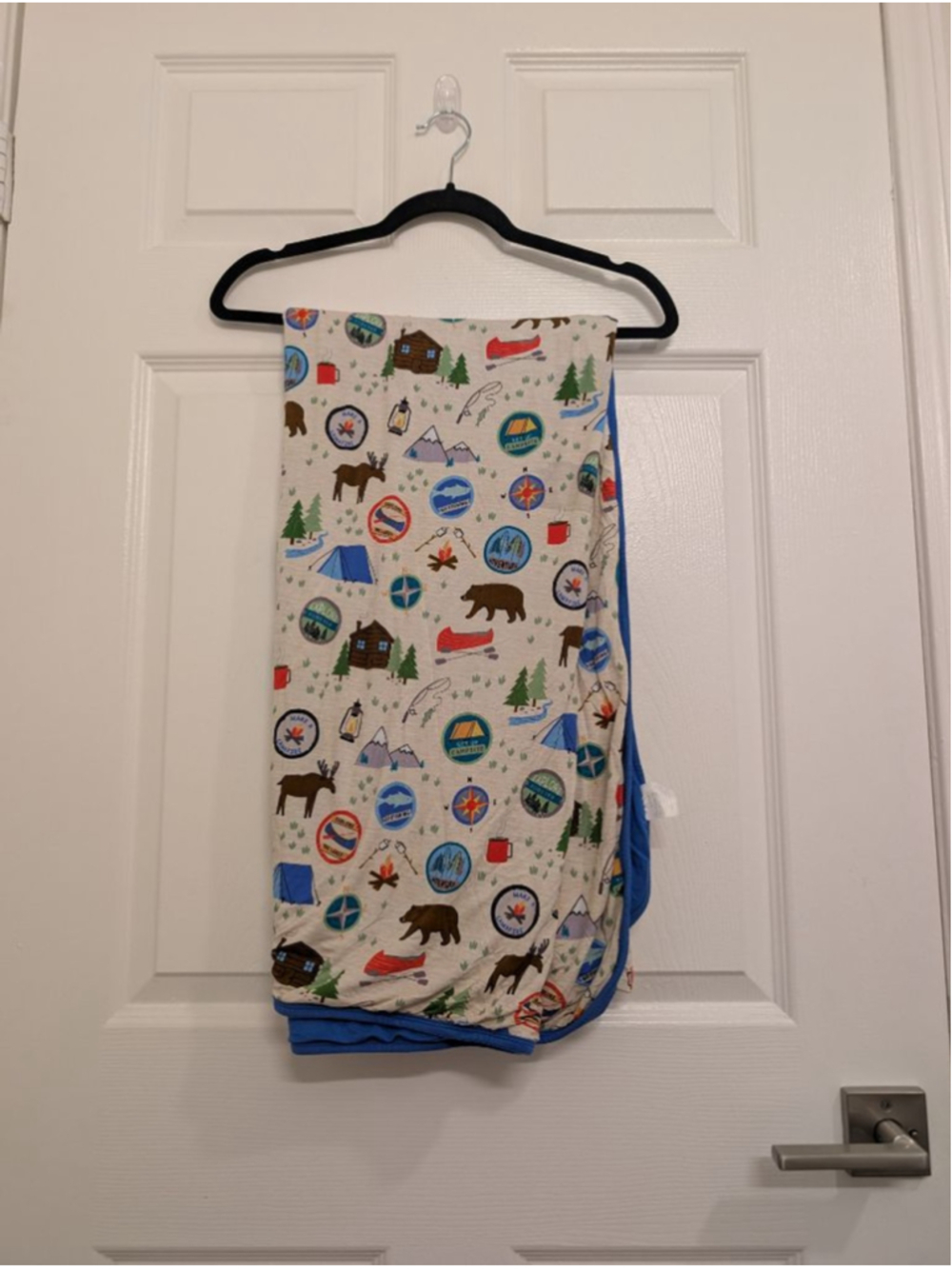 Little Sleepies Camping Adventure Triple Layer Cloud Blanket Large 50"x50" - Picture 4 of 5